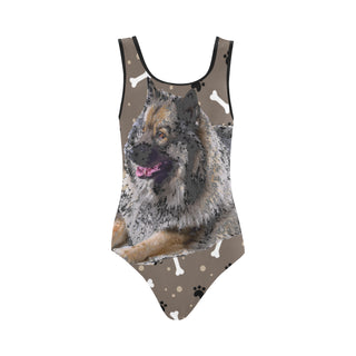 Keeshond Vest One Piece Swimsuit - TeeAmazing