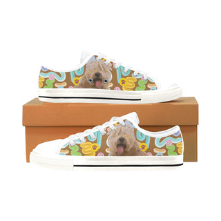 Soft Coated Wheaten Terrier White Men's Classic Canvas Shoes/Large Size - TeeAmazing