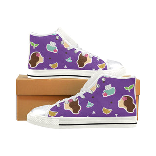 Chemist Pattern White High Top Canvas Shoes for Kid - TeeAmazing