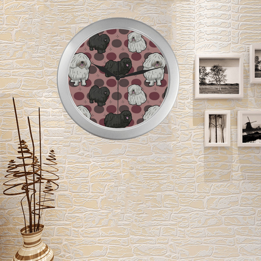 Puli Dog Silver Color Wall Clock - TeeAmazing