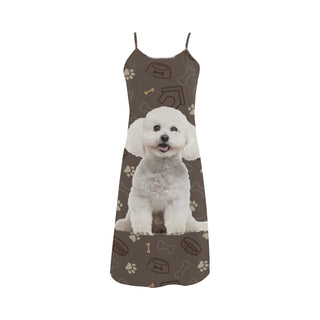 Bichon Frise Dog Alcestis Slip Dress - TeeAmazing