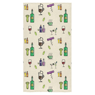 Bartender Pattern Bath Towel 30"x56" - TeeAmazing