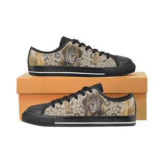 Leonberger Black Low Top Canvas Shoes for Kid - TeeAmazing