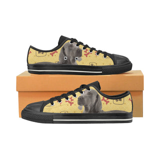 Weimaraner Black Canvas Women's Shoes/Large Size - TeeAmazing