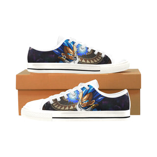 Vegeta SSGSS DBZ White Men's Classic Canvas Shoes/Large Size - TeeAmazing