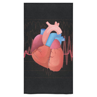 Cardiology Bath Towel 30"x56" - TeeAmazing