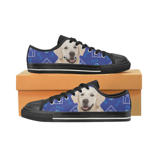 Labrador Retriever Black Women's Classic Canvas Shoes - TeeAmazing