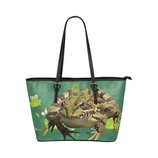 Frog Leather Tote Bag/Small - TeeAmazing