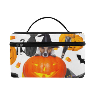 Jack Russell Halloween Cosmetic Bag/Large - TeeAmazing