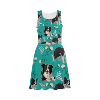 Border Collie Flower Atalanta Sundress - TeeAmazing