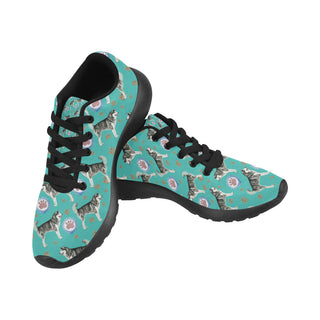 Alaskan Malamute Water Colour Pattern No.1 Black Sneakers for Women - TeeAmazing