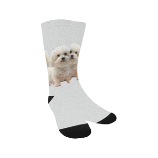 Bichon Frise Lover Trouser Socks - TeeAmazing