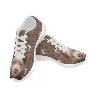Australian Kelpie Dog White Sneakers for Women - TeeAmazing