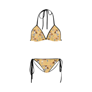 Corgi Flower Custom Bikini Swimsuit - TeeAmazing