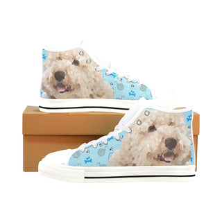 Labradoodle White Men’s Classic High Top Canvas Shoes /Large Size - TeeAmazing