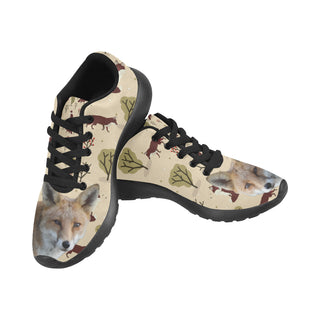 Fox Black Sneakers for Men - TeeAmazing