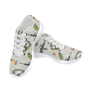 Paintball White Sneakers for Men - TeeAmazing