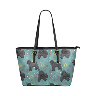 Bouviers Flower Leather Tote Bag/Small - TeeAmazing