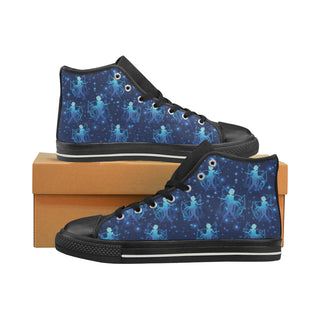 Sailor Mercury Black Women's Classic High Top Canvas Shoes - TeeAmazing