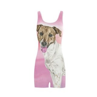 Jack Russell Terrier Water Colour No.1 Classic One Piece Swimwear - TeeAmazing