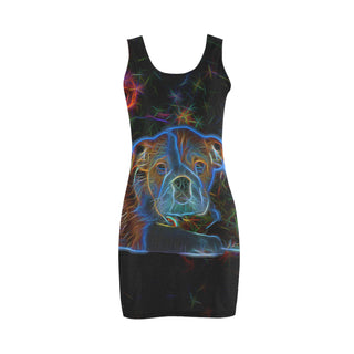 English Bulldog Glow Design 3 Medea Vest Dress - TeeAmazing