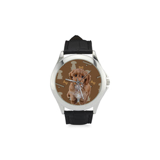 Cockapoo Dog Women's Classic Leather Strap Watch - TeeAmazing