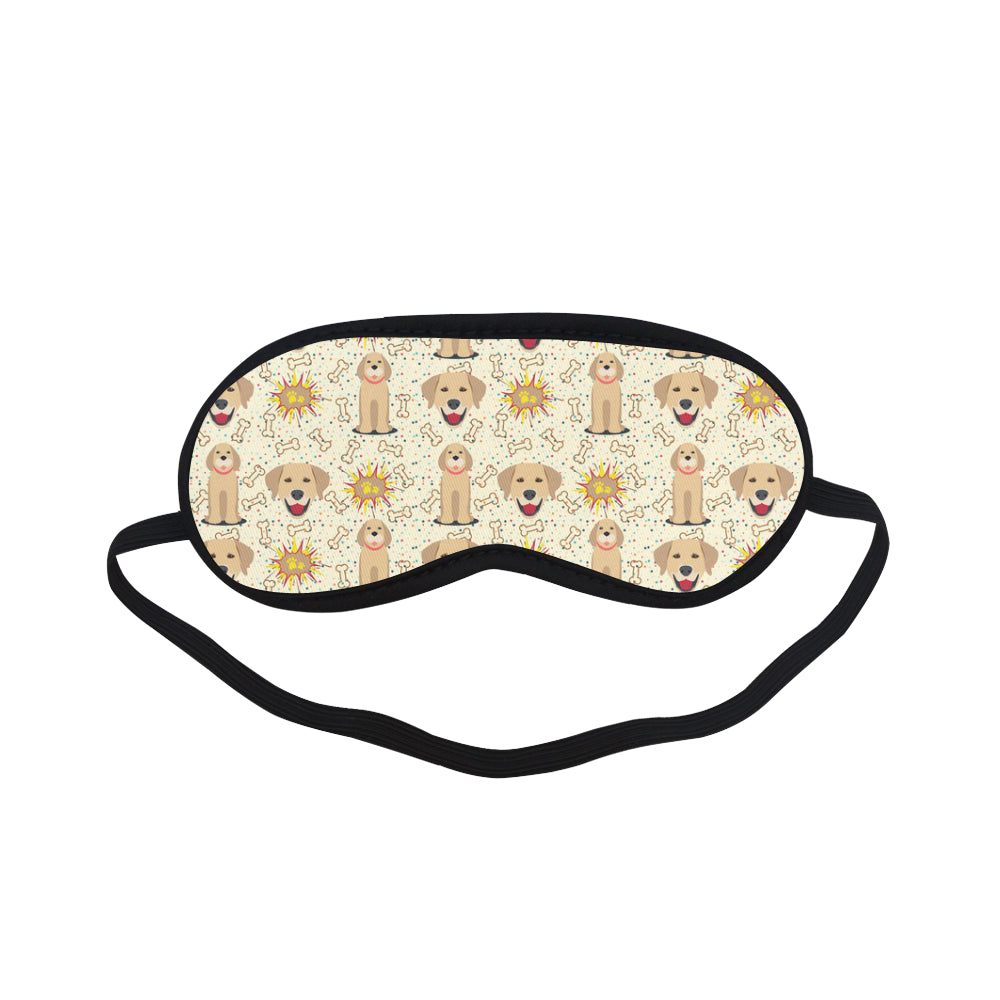 Golden Retriever Pattern Sleeping Mask - TeeAmazing