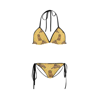 Australian Goldendoodle Flower Custom Bikini Swimsuit - TeeAmazing