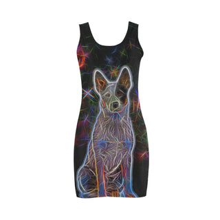 Australian Cattle Dog Glow Design 2 Medea Vest Dress - TeeAmazing