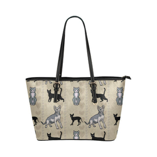 Lykoi Leather Tote Bag/Small - TeeAmazing