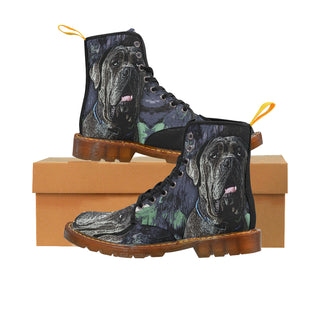Neapolitan Mastiff Black Boots For Men - TeeAmazing