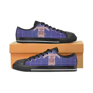Anatomy Black Low Top Canvas Shoes for Kid - TeeAmazing