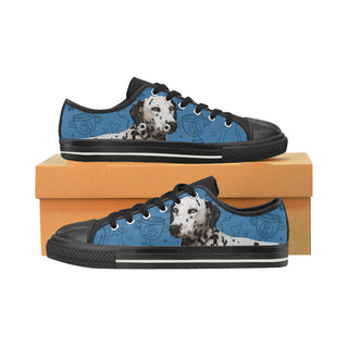 Dalmatian Dog Black Canvas Women's Shoes/Large Size - TeeAmazing