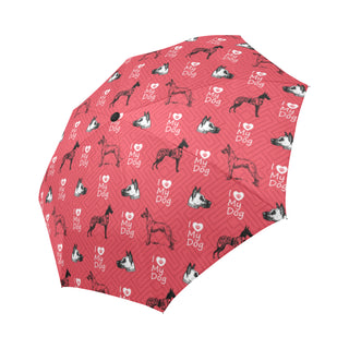 Great Dane Pattern Auto-Foldable Umbrella - TeeAmazing