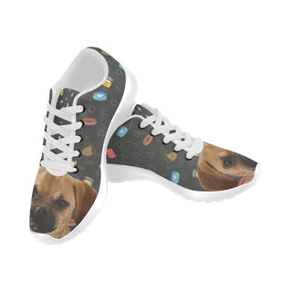 Puggle Dog White Sneakers for Men - TeeAmazing