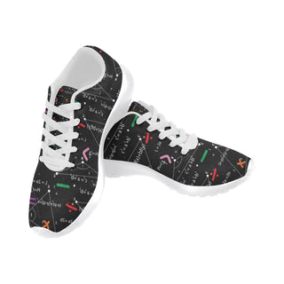 Math White Sneakers Size 13-15 for Men - TeeAmazing