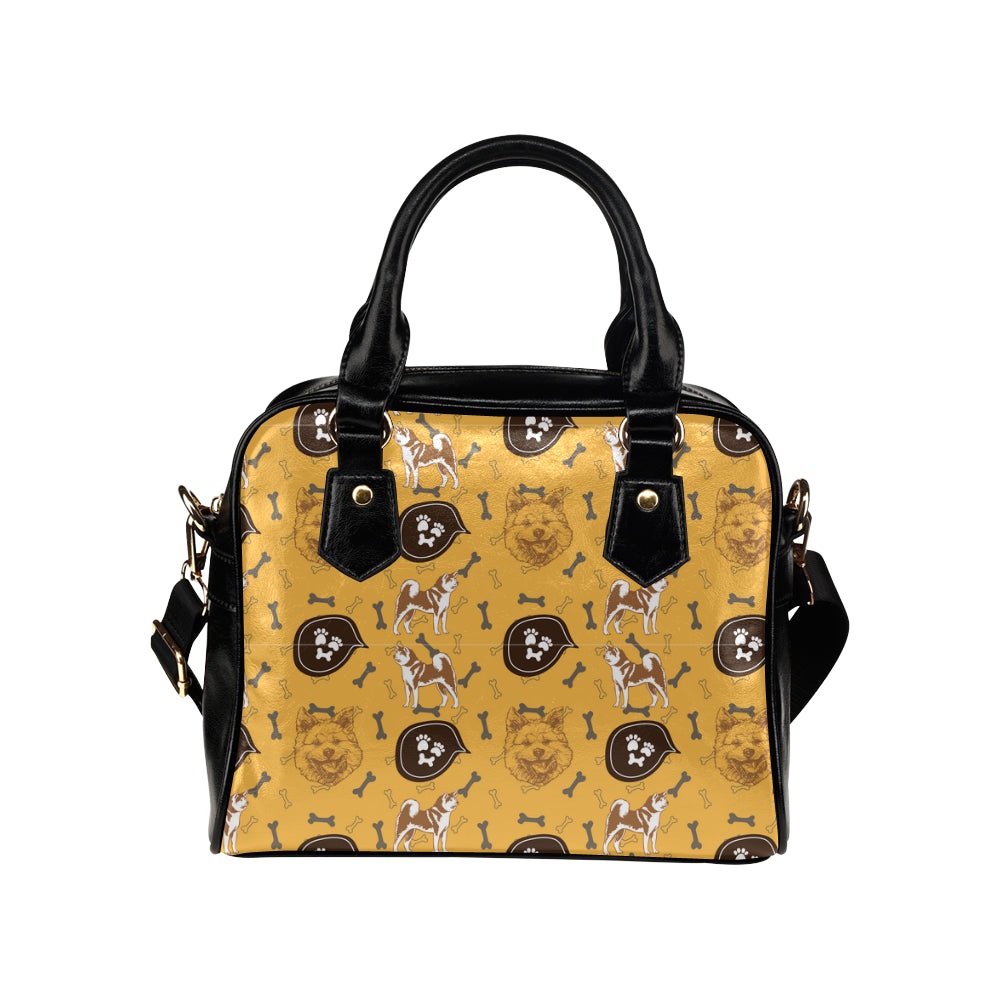 Akita Pattern Shoulder Handbag - TeeAmazing