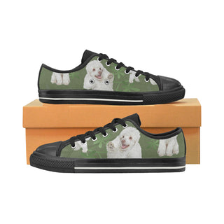Poodle Lover Black Low Top Canvas Shoes for Kid - TeeAmazing