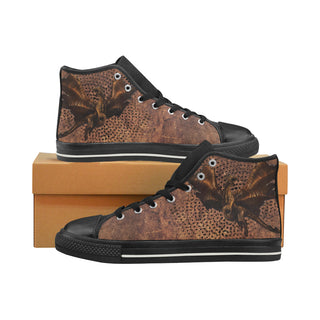 Kushala Daora Black High Top Canvas Shoes for Kid - TeeAmazing