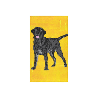 Black Labrador Custom Towel 16"x28" - TeeAmazing