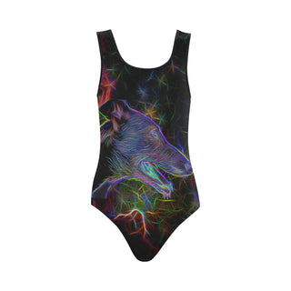 Greyhound Glow Design 2 Vest One Piece Swimsuit - TeeAmazing