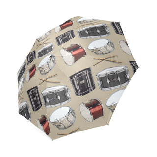 Drum Pattern Foldable Umbrella - TeeAmazing