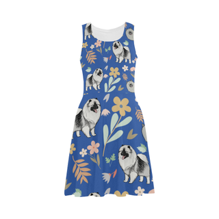 Keeshound Flower Atalanta Sundress - TeeAmazing