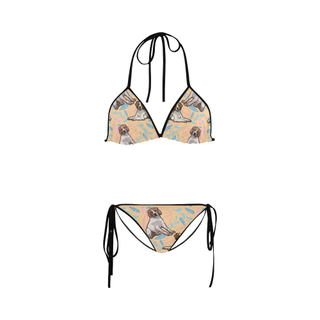 Brittany Spaniel Flower Custom Bikini Swimsuit - TeeAmazing