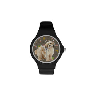 Cavachon Dog Unisex Round Plastic Watch - TeeAmazing