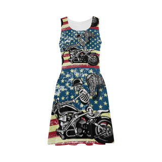 Skeleton Biker Atalanta Sundress - TeeAmazing