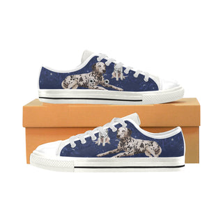 Dalmatian Lover White Low Top Canvas Shoes for Kid - TeeAmazing