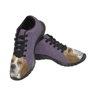 English Pointer Dog Black Sneakers Size 13-15 for Men - TeeAmazing