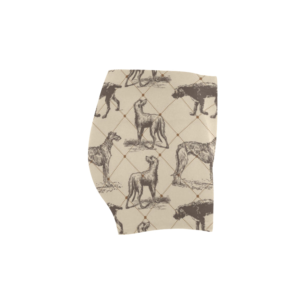 Scottish Deerhounds Briseis Skinny Shorts (Model L04) - TeeAmazing