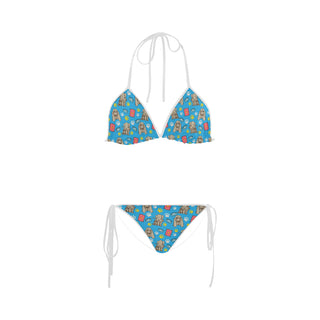Bloodhound Pattern Custom Bikini Swimsuit - TeeAmazing